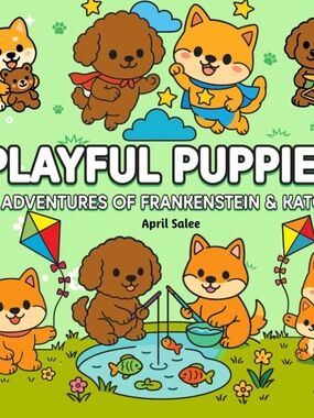 PLAYFUL PUPPIES Coloring & Activity Book — Puppy Love in Every Page! 🐶